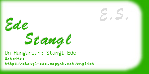 ede stangl business card
